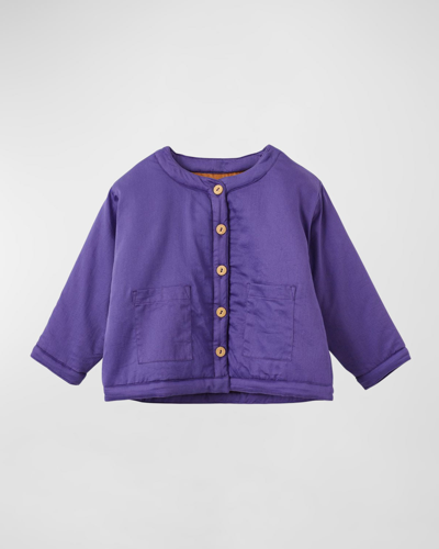 Vild - House Of Little Kid's Padded Jacket In Dark Amethyst