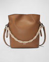 Oryany Madeleine Leather Top-handle Bucket Bag In Sand Brown
