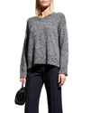 Max Mara Como Cashmere Blend Sweater In China Blue