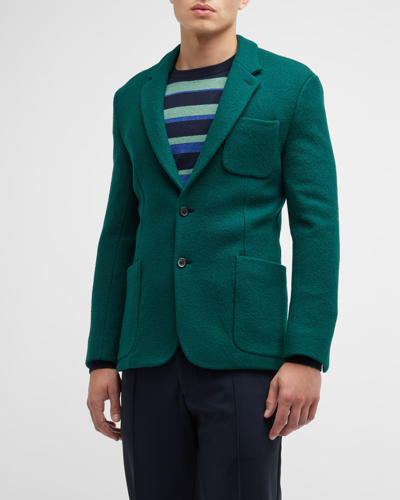 Paul Smith Men's Wool Sport Coat In Bottle Green