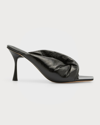 Studio Amelia Croissant 90mm Heeled Mules In Black