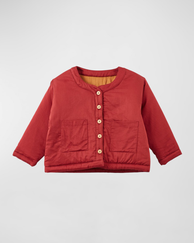 Vild - House Of Little Kid's Padded Jacket In Red Jasper