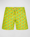Vilebrequin Boys' Micro Print Swim Trunks - Little Kid, Big Kid In Ginger