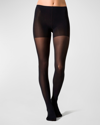 Falke Control Top Opaque Tights In Black