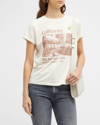 MOTHER GOODIE GOODIE SHORT-SLEEVE BOXY COTTON TEE