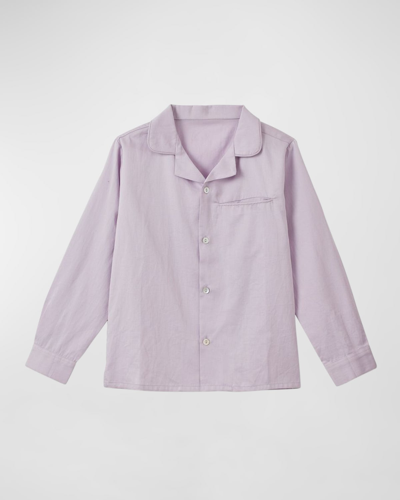 Vild - House Of Little Kid's Collared Shirt In Lavender