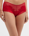 Natori Flora Lace Hipster Briefs In Strawberry