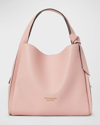 Kate Spade Knott Medium Leather Tote Crossbody Bag In Mochi Pink