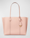 Tory Burch Perry Leather Shopper Tote Bag In Shell Pink