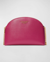 Kate Spade Double Zip Leather Crossbody Bag In Plum Liqueur