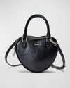 ORYANY HEART MINI LEATHER TOP-HANDLE BAG