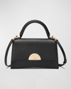 Oryany Milla Flap Leather Top-handle Bag In Black