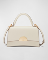 Oryany Milla Flap Leather Top-handle Bag In Vanilla Cream