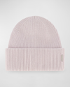 Gorski Ribbed Wool-blend Beanie In Silver Gray