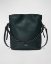 Oryany Madeleine Leather Top-handle Bucket Bag In Deep Green