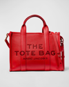 Marc Jacobs The Leather Medium Tote Bag In True Red