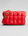 Bottega Veneta Cassette Small Padded Intrecciato Crossbody Bag In 9776 Porridge-gol