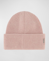 Gorski Ribbed Wool-blend Beanie In Blush