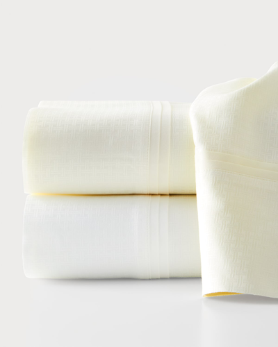 Matouk Cestino King Pillowcase In White
