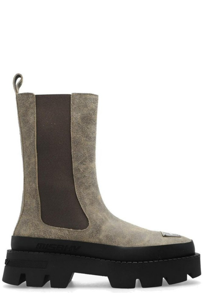 Misbhv Taupe 'the 2000' Chelsea Boots In Beige