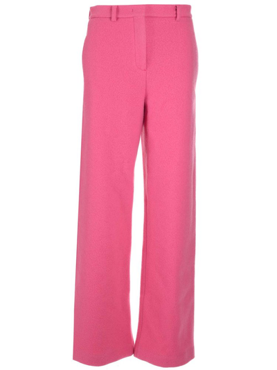 Msgm Wide Leg Pant In Pink