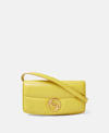 STELLA MCCARTNEY S-WAVE PADDED WALLET ON STRAP