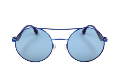 Jimmy Choo Eyewear Round Frame Sunglasses In Blue