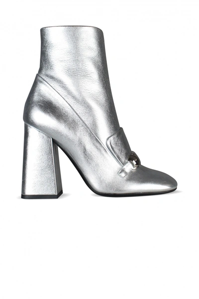 Burberry Silver Brabant Boots