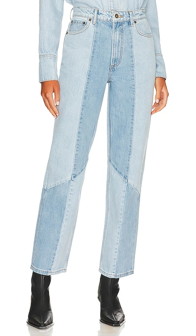 Song Of Style Dagny Mixed Wash Jean In Light & Mid Blue