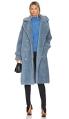 Lamarque Malani Coat In Smoked Blue