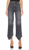 Mother The Dagger Flood High-waist Denim Jeans In Midnights With Molly