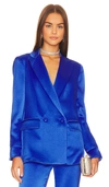 ALICE AND OLIVIA JUSTIN DOUBLE BREASTED BLAZER
