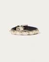 VALENTINO GARAVANI VALENTINO GARAVANI ROCKSTUD LAMINATED LEATHER BRACELET WOMAN PLATINUM UNI