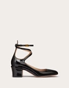 Valentino Garavani 60mm Tan-go Patent Leather Pumps In Black