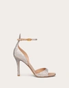 VALENTINO GARAVANI VALENTINO GARAVANI GARAVANI TAN-GO SANDAL WITH CRYSTALS 100MM WOMAN CRYSTAL/ROSE CANNELLE 41