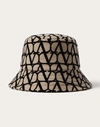 Valentino Garavani Toile Iconographe Bucket Hat Woman Beige/black 58