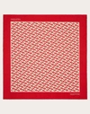 Valentino Garavani Toile Iconographe Silk Scarf 90x90 Woman Beige/red Uni