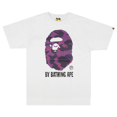 Pre-owned Bape Color Camo T-shirt 'white/violet'