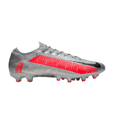 Pre-owned Nike Mercurial Vapor 13 Elite Ag Pro 'metallic Grey Crimson' In Silver