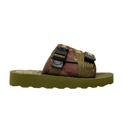 Pre-owned Billionaire Boys Club Spacewalker 2 Slide 'olive Camo' In Green