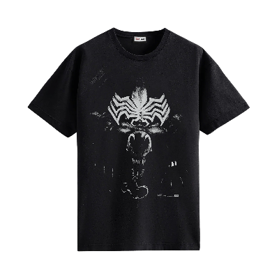 Pre-owned Kith For Spider-man Venom Vintage Tee 'black'