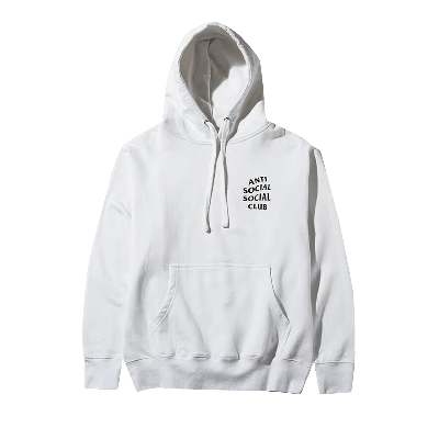 Pre-owned Anti Social Social Club Masochism Mind Game Hoodie 'white'