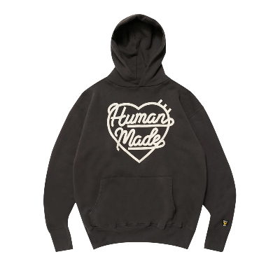 Pre-owned Human Made Hooded Sweatshirt 'black'