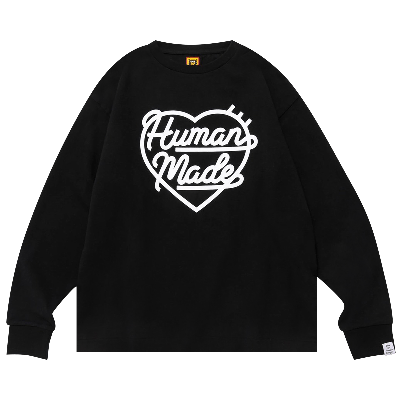Pre-owned Human Made Heart Long-sleeve T-shirt 'black'