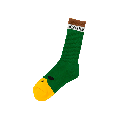 Pre-owned Human Made Duck Pile Socks 'green'