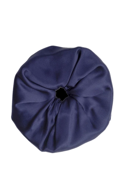 Herth Edi Navy Blue: Gots Organic Silk Scrunchie