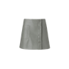 Lita Couture Faux Leather A-line Skirt