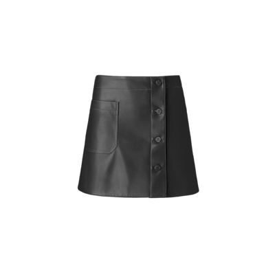 Lita Couture Genuine Leather Mini Skirt