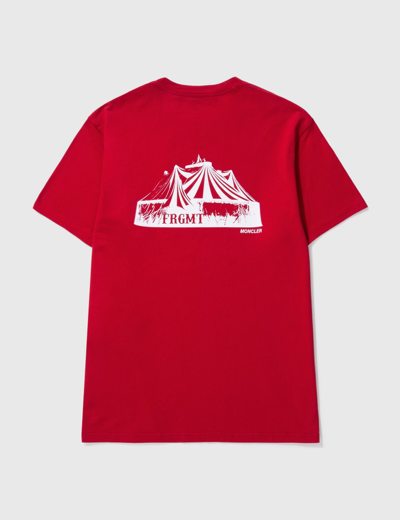 Moncler Genius 7 Moncler Circus Motif T-shirt In Red
