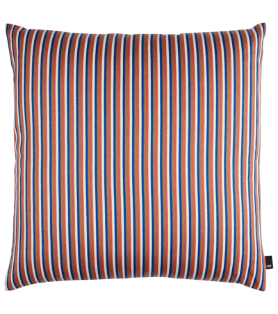 Hay Orange & Blue Ribbon Cushion In Terracotta